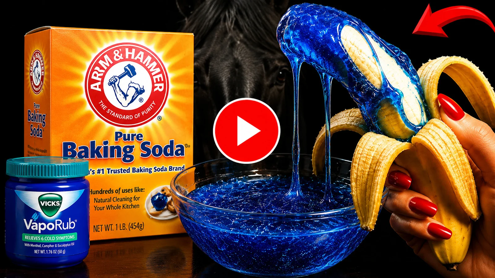 Baking soda and VapoRub banana presentation thumbnail